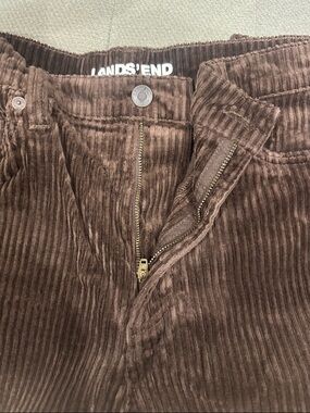 Lands' End Chocolate Brown Corduroy Trousers